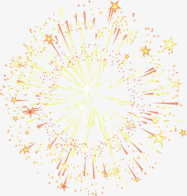 中秋节爆炸的星星免抠