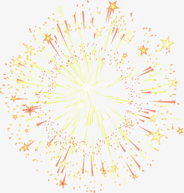中秋节爆炸的星星免抠