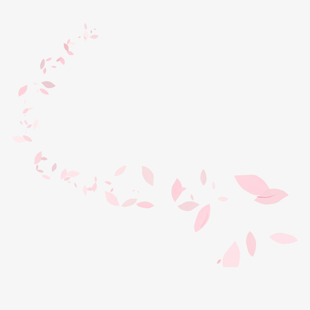 卡通粉色花瓣免抠免抠
