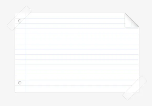 空白纸张边框公告框消息框免抠