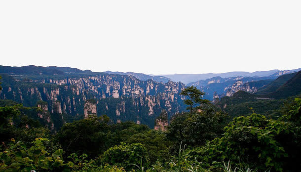 张家界天子山风景写真免抠