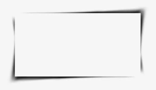 纸张投影阴影角免抠