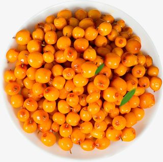 沙棘俯拍盘子免抠