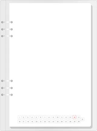 纸质本子内页元素免抠
