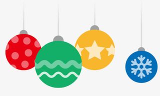 圣诞节铃铛绘画挂饰免抠