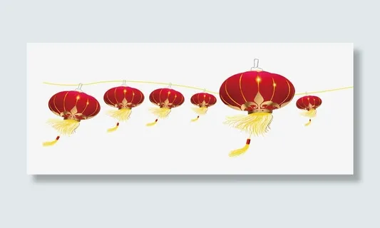 一堆红色灯笼免抠