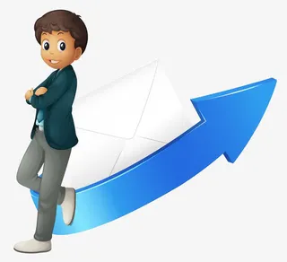 箭头前面的小男孩免抠