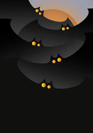 黑色蝙蝠矢量万圣节高清