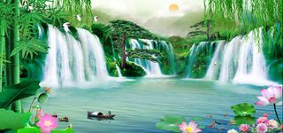 山水风景画高清