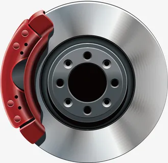 高清矢量汽车配件汽车零件刹车片免抠