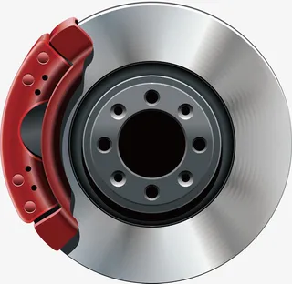 高清矢量汽车配件汽车零件刹车片免抠