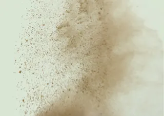 飞扬尘土实拍免抠