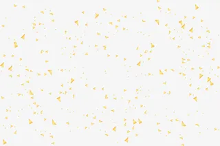 金色闪耀漂浮礼花免抠