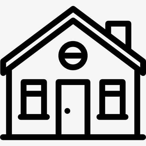 家庭住宅立面图标免抠