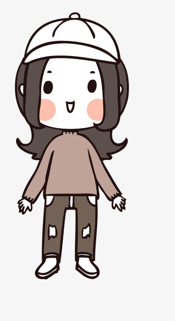 人物手绘插画可爱素材36免抠