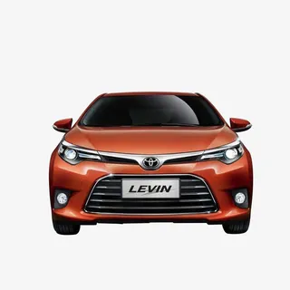 橘色雷凌汽车正面免抠