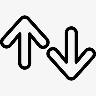 箭头的轮廓上下图标免抠