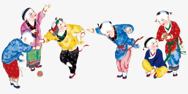 年画娃娃免抠