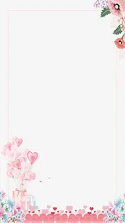 314白色情人节浪漫梦幻边框免抠
