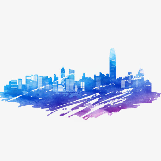 彩绘彩色香港免抠