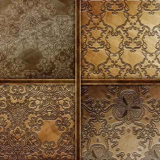 4张金属花纹背景