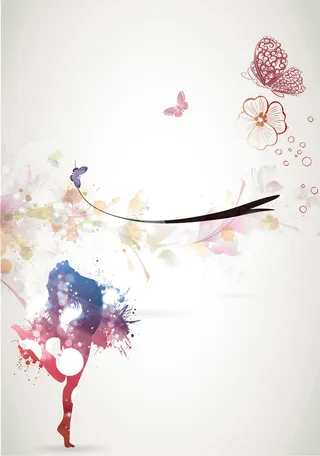 舞蹈大赛海报背景素材高清