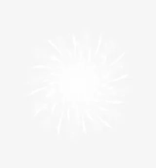 春节白色绽放的烟花免抠