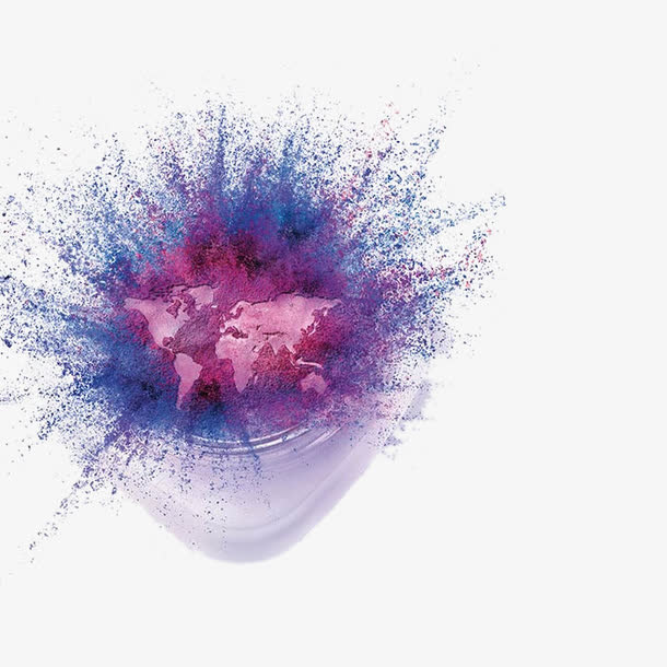 喷溅的粉末免抠