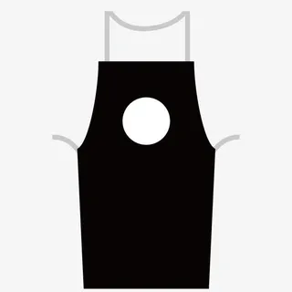 矢量黑色质感围裙免抠