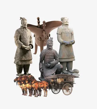 秦始皇兵马俑免抠