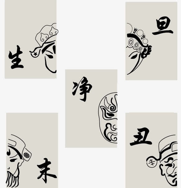 生旦净末丑免抠