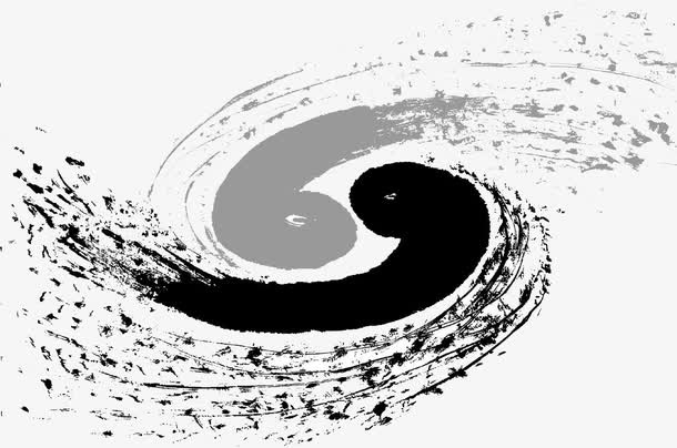 水墨八卦图案免抠