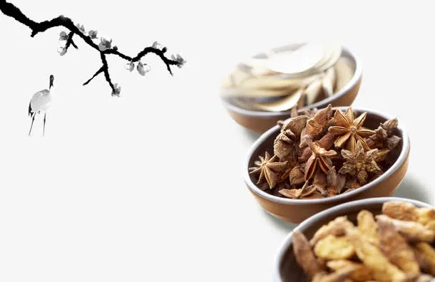 碗里的药材免抠