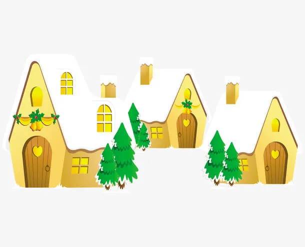 雪地小屋免抠