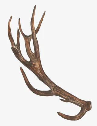 手绘梅花鹿角装饰免抠