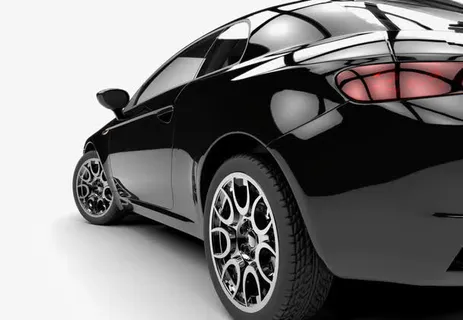 豪华黑色跑车免抠