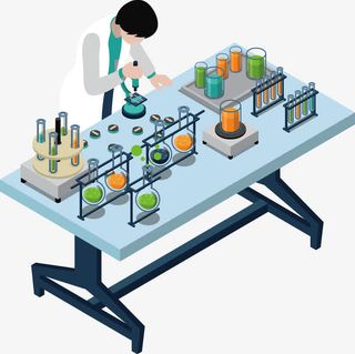 实验研究人员免抠