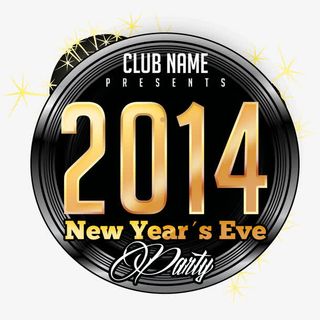 新年派对海报图片免抠