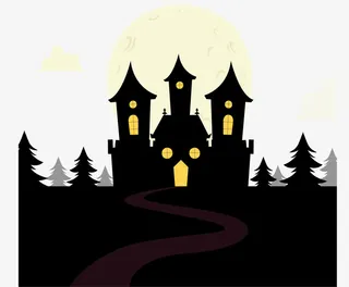 万圣节城堡免抠