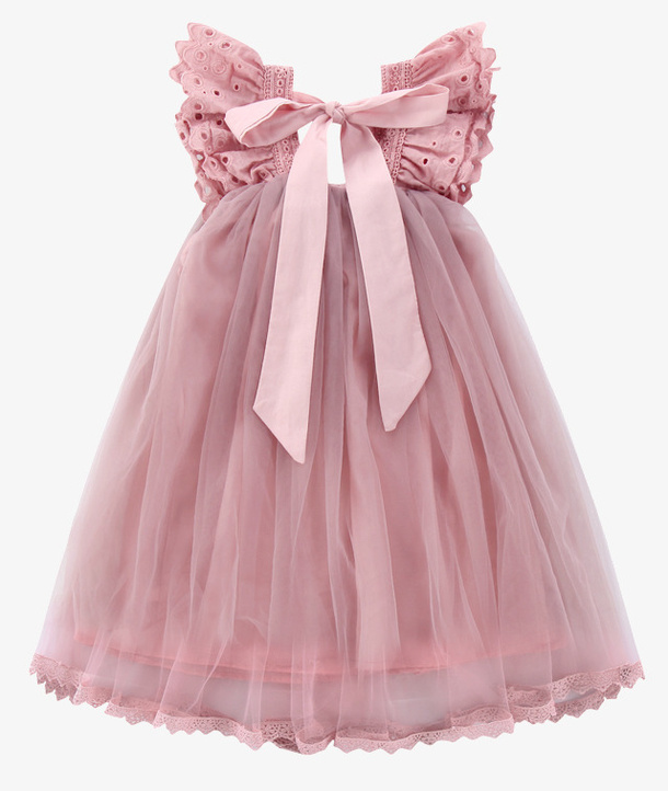 儿童背心洋气纱裙连衣裙免抠