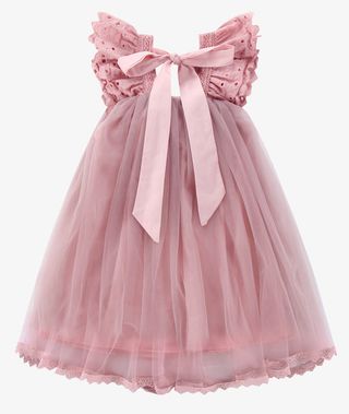 儿童背心洋气纱裙连衣裙免抠