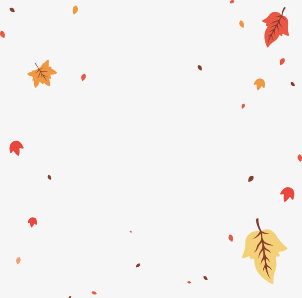 红色飞舞的枫叶免抠