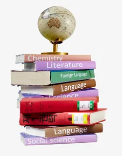 书本地球仪学习素材免抠