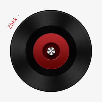 黑色炫酷圆形光碟免抠