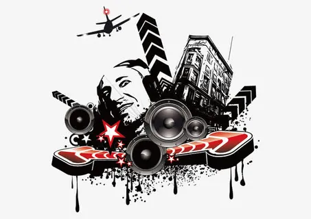 矢量音响装饰免抠 矢量音响装饰免抠