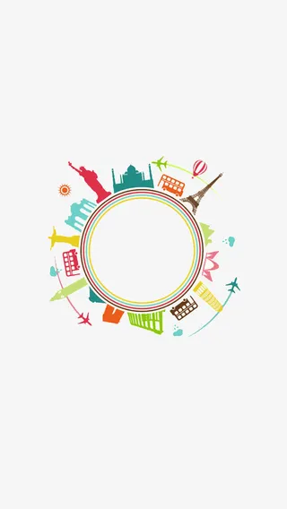 旅游APP素材免抠