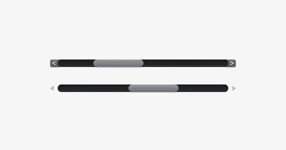 质感黑色滚动条免抠