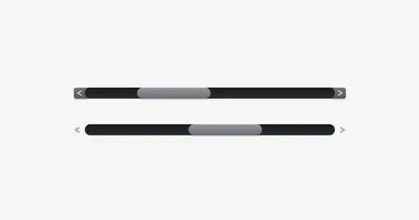 质感黑色滚动条免抠