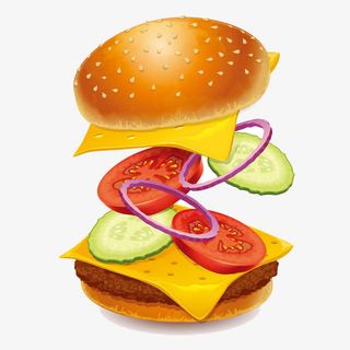 面包片与蔬菜免抠