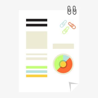 白色纸张图纸免抠